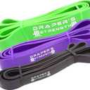 Draper's Strength Heavy Duty Resistance Stretch Loop Bands for Powerlifting Workout Exercise and Assisted Pull Ups
