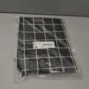 Rectangle Vinyl Table Cloth 24x48, Waterproof Elastic Fitted Tablecloth with Flannel Backing, Plastic Table Cover for Picnic, Camping, Outdoor, Black