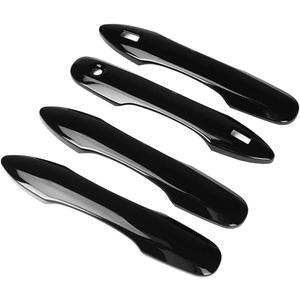 Car Door Handle Cover Protector Compatible for 2018-2023 2024 2025 Toyota Camry Accessories Compatible for Toyota Corolla Venza 2024 2023-2020 (with 2 Smart Key Holes, Glossy Black)