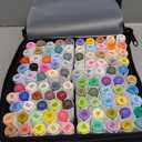 Caliart Markers, 100 Colors Dual Tip Art Markers Sketch Pens Permanent Alcohol Based, with Case for Adults Artists Drawing Illustration Sketching Coloring (White Barrel)