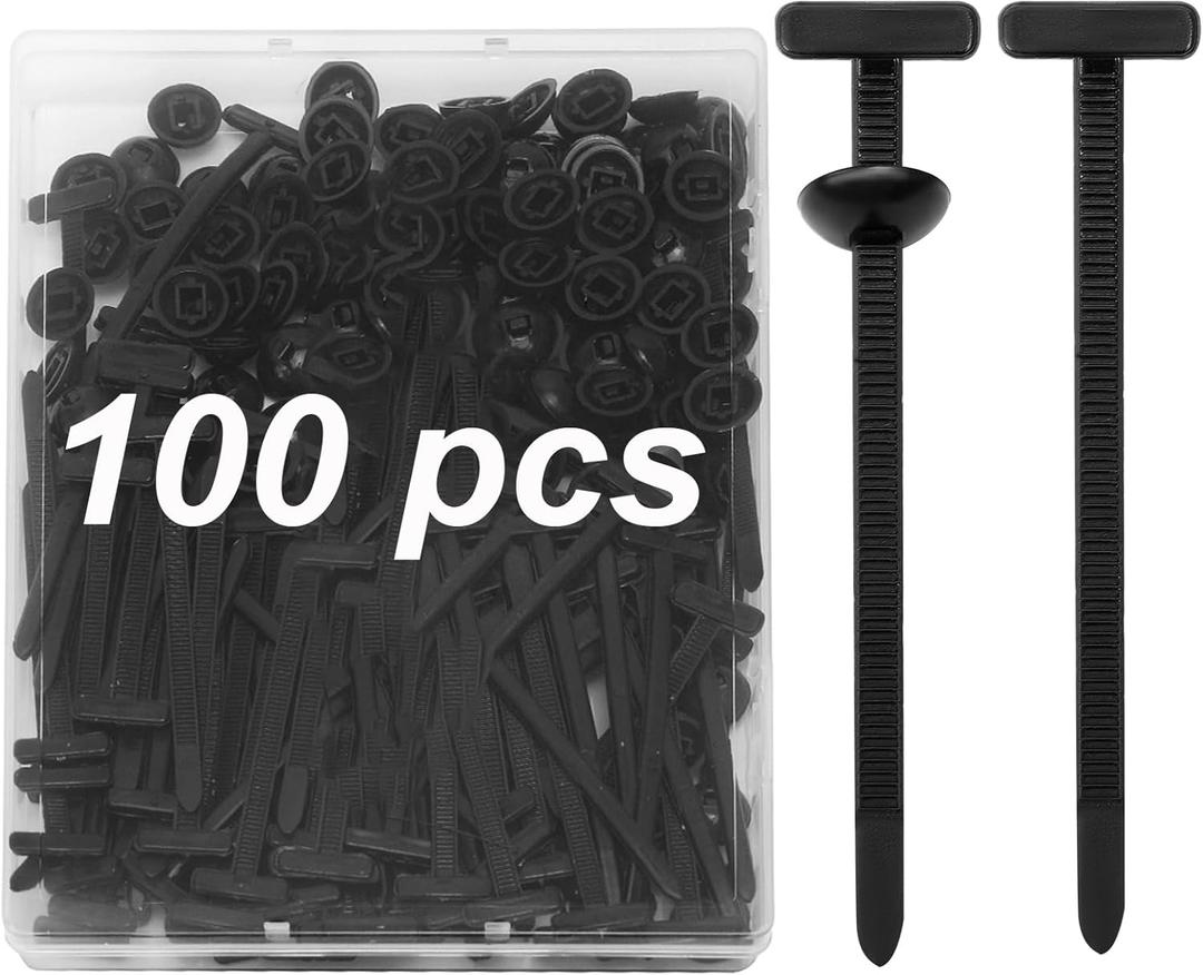 100 Pcs Cable Tie Buckle,Nylon Universal Cable Tie Buckle,Zip Clips For Cars Daily Repair Heavy Duty Automotive Self-Locking