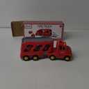 Fire Truck Toys for Toddler 1-3 3-5, 5-in-1 Fire Car Carrier Vehicle Set for Girls 1 2 3 4 5 6 Years Old, Transport Car with Light Sound, Birthdays Gifts for Kids Girls Aged 3-9
