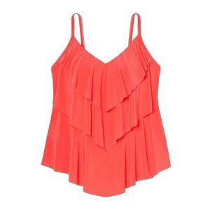 Aqua Green Womens Tankini Dress Top Swim Top L