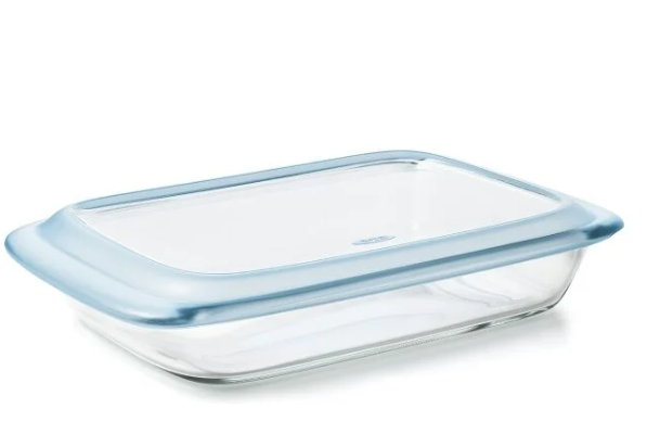 OXO Good Grips FreezertoOven Safe 3 Qt Glass Baking Dish with Lid, 9 x 13