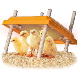 NUGRIART Brooder Heater for Chicks, 10" x 10" for 15 Chicks Heating Plate with Adjustable Height and Angle 15W Chicken Brooder Warm Like Mother Hen