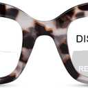 OPTOFENDY Bifocal Reading Glasses for Women, Clear Top Cat Eye Blue Light Blocking Computer Readers with Spring Hinge (Beige Tortoise), Magnification Strength: 3.0 x