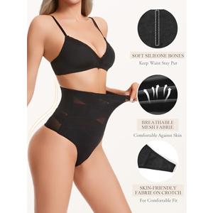 Silongder Thong Shapewear Tummy Control Underwear1097. XXL