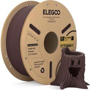 ELEGOO Wood PLA Filament 1.75mm Rosewood 1KG, Real Wood Flour Added 3D Printer Filament, 1kg Spool(2.2lbs) Fits for Most FDM 3D Printers