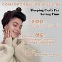 Heatless Curls Overnight, 5 Pcs Heatless Hair Curlers to Sleep in Soft Overnight Blowout Rods No Heat Hair Rollers Curling Rods for Women Blowout Look Long Hair - Brown