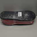 NewDenBer Men's Warm Memory Foam Suede Plush Fleece Lined Slip on Indoor Outdoor Clog House Slippers (11-12 D(M) US, Red/Black)