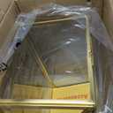 NCYP 12.6" x 5.9" x 9" Glass Wedding Cards Box with Slot and Lock for Party Reception, Centerpiece, Home Decorative, Gold (Glass Box Only) Slot Length 7.3 Inches