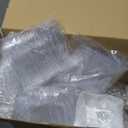 Tessco for you 1200 Pcs Mini Appetizer Plates Set Including 6 Shapes Disposable Mini Dessert Cups, Spoons and Forks for Party Wedding Pudding Ice Cream (Clear)