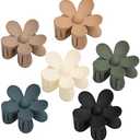 6PCS Matte Flower Claw Clips, Large Hair Clips For Women Thick Hair, Big Cute Dasiy Hair Clips, Non Slip Strong Hold For Women Thin Hair Christmas Gifts Holiday