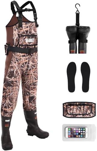 GearOZ Women Hunting Waders, 5mm Neoprene Waterfowl Duck Hunting Waders Female Insulated Chest Wader Camo for Fishing Hunter 9