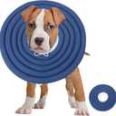 Soft Dog Cones, Recovery Dog Donut Collar After Surgery- Cone of Shame Alternative, Pet Elizabethan E-Collar Anti-Bite Lick Wound Healing Adjustable for Large Dogs, 4XL (Blue, XXXXL)