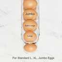 Sotfamily Egg Holder for Fridge, Auto Rolling Egg Storage Organizer for Refrigerator, Clear Space Saving Container, Dispenser - FIFO Egg Roller for Eggs 12 Count