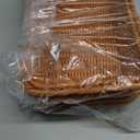 4 PCS 12 Inch Wicker Bread Basket, Woven Serving Basket, Tabletop Food Serving Basket for Restaurant, Bakery, Family Party, Hotel Serving, Fruits, Vegetables and Snacks, Brown, by GNIEMCKIN