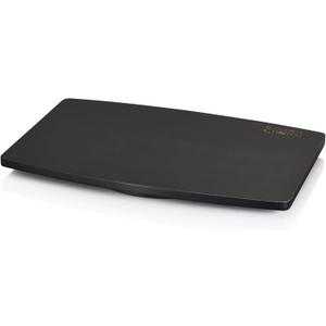 Prosumer's Choice Wooden TV Swivel Stand for LED/LCD TV, Monitors, Stereos, 21 inch Base Surface - Steel Ball Bearings - 360 Rotation - Black