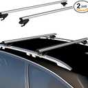 COWVIE 53 Inch Aluminum Roof Rack Cross Bars for Raised Side Rails, Adjustable Cargo Bars, Hold 165 LBS, Silver
