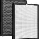 2 Pack KQ-36/KQ-36A Filter Replacement Compatible with Aucleia KQ-36 Air Purifier Larger 3-Stage Filtration for 99.97% Particle Reduction Dust Pets Hair Smoke Odor for Home Large Room 2,100 Ft