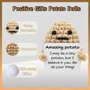 12Pcs Handmade Bulk Gifts for Coworkers Women Positive Crochet Potato Set Decor Teacher Employee Staff Appreciation Inspirational Knitted Gift for Kids Adults (12PCS Potato)