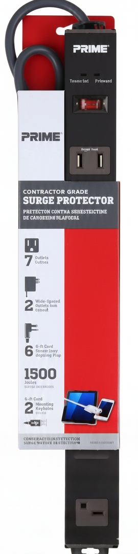 Prime Contractor Grade Surge Protector - Black