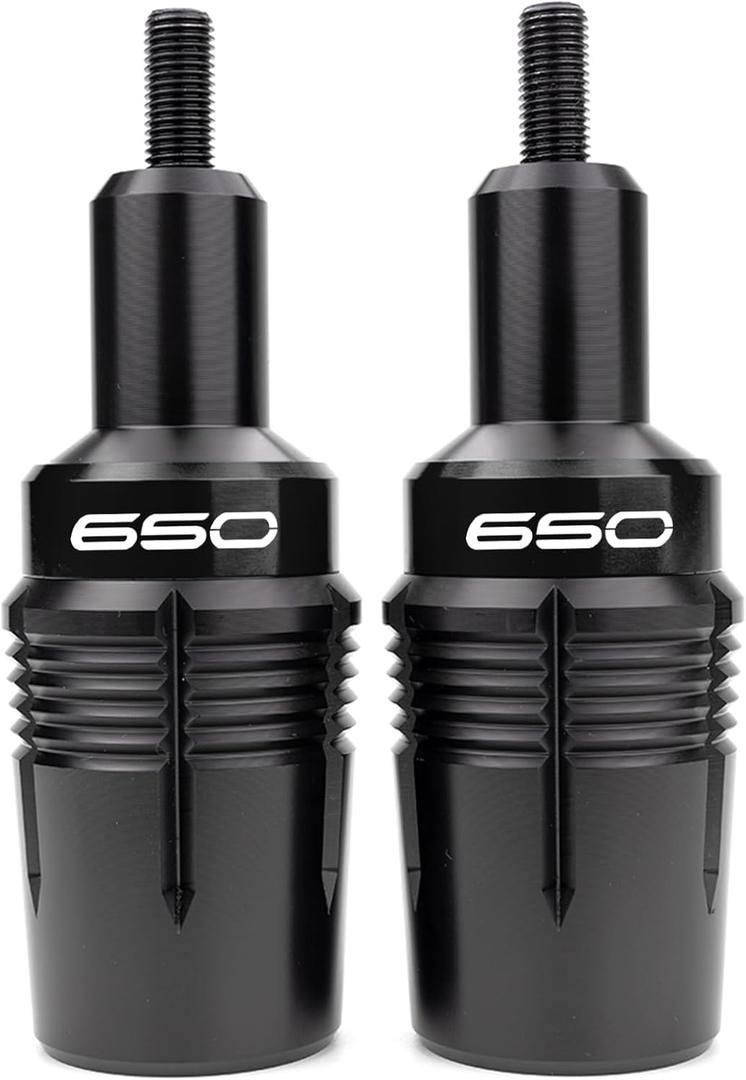 Fit for Kawasaki Ninja 650 KRT 2025 Ninja650 EX650 2017-2023 2024 2025 Z650 RS Z 650 CNC Motorcycle Frame Sliders Crash Protector Crash Pad Falling Protection (Black)