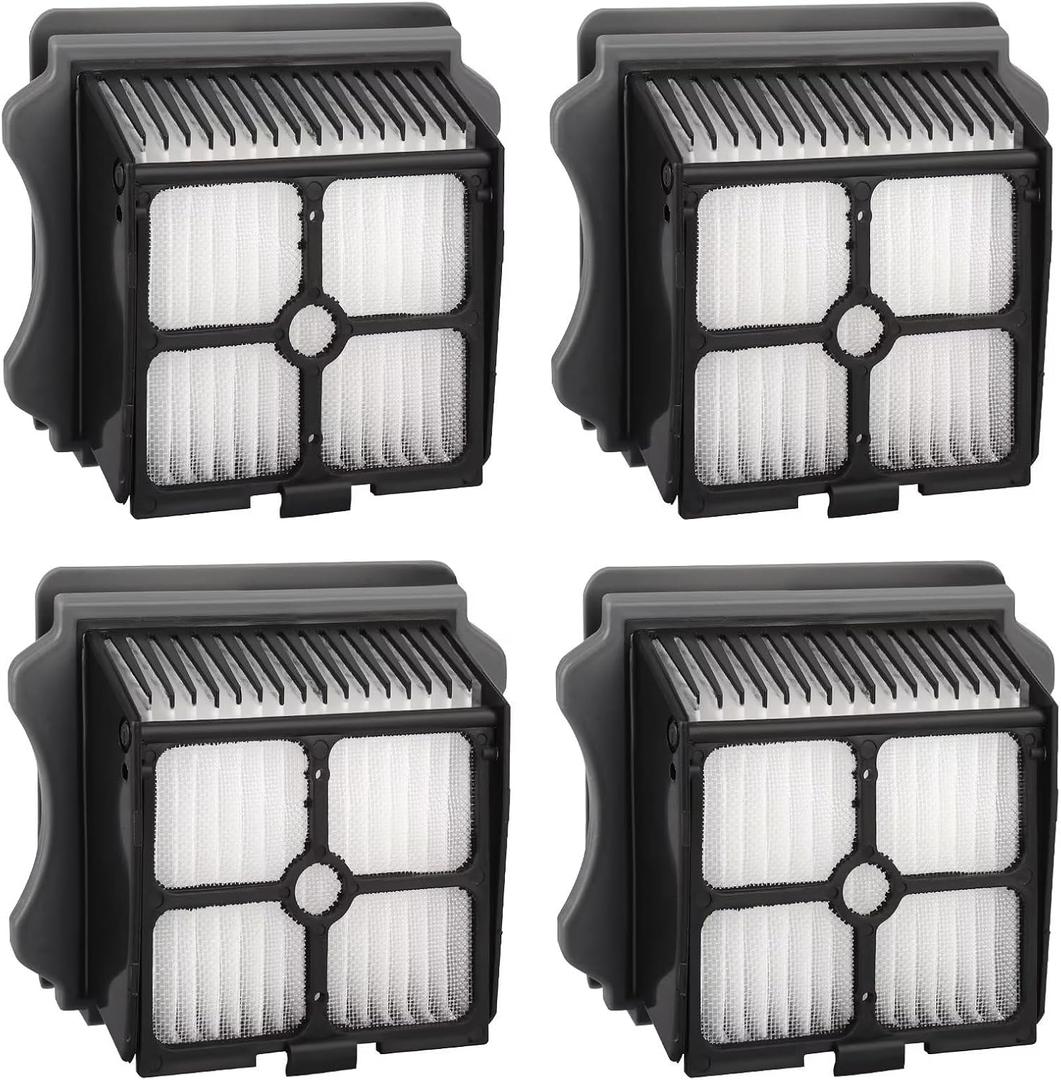 4 Pack Replacement Vacuum Filters Compatible with Tineco iFloor 3, Floor ONE S3, Floor ONE S5, Floor ONE S5 Pro Cordless Wet Dry Vacuum Cleaner