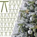Senjie 30Pcs Velvet Bows for Christmas Tree, Vintage Rustic Christmas Ribbon Bows Ornaments for Garland, Wreath, Gift Wrapping and Indoor Outdoor Holiday Party Decorations (Olive Green, 5" x 7") (Width of 3/8")
