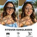 LVIOE Polarized Photochromic Sunglasses Women Men, Fit Over Sun Glasses with UV Protection for Driving Traveling
