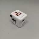 Universal Travel Adapter, International Travel Plug Adapter with 2 USB-C  2 USB-A Ports, with Extra 2 Prong AC Outlet All in One Portable Socket, for USA, UK, EU, AU  224+ Countries (White)