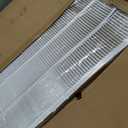 HVAC Premium 28'' x 32'' [Duct Opening] Flat Stamped Steel Return Air Grille - Sidewall and Ceiling - HVAC Vent Duct Cover - White [Outer Dimensions: 29.75''w X 33.75''h]