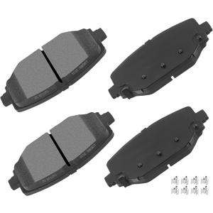cciyu D1596 Rear Semi-Metallic Disc Brake Pads Kit For Chrysler Town & Country 12-16,For Dodge Grand Caravan 12-19,For Dodge Journey 12-18,For Ram C/V 12-15,For Volkswagen For Routan 12-14 4PCS