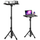 Projector Stand Tripod Adjustable, Laptop Height from 23.5 to 46.5 inches with Gooseneck Phone Holder, Floor for Office, Home, Stage, Studio, DJ Racks Holder Mount, 23.5inch46.5inch
