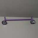 Allied Brass PR-41-36-PEG-LVN Prestige Regal Collection 36 Inch Towel Bar with Integrated Hooks, Lavender