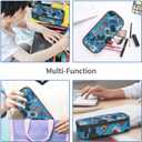 Video Game Controller Background Pencil Case Bag Pen Holder Pouch School Office Marker Desk Organizer Stationery Storage For Kids, Students