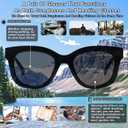 Henotin 4 Pack Bifocal Reading Glasses include Sun Readers for Women Oprah Style Square Blue Light Blocking Eyeglasses (Mix Color, 1.00, x)