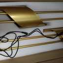 camuucci Battery Operated Wall Sconces Set of Two,Modern Wireless Wall Lights,LED Rechargeable 20000mAh Not Hardwired Remote Control Dimmable Wall Lamp Fixtures for Bedroom Gold 33 Inches