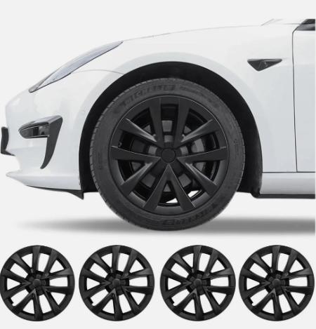 Klutchtech Tesla Model 3 Arachnid 20” 2021-2023 Matte Black Hubcaps