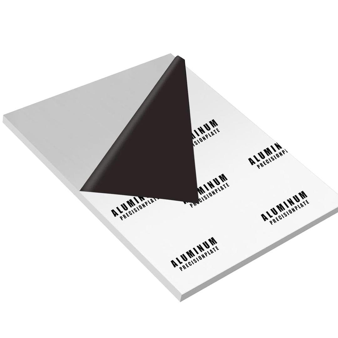 6061 Aluminum Sheet Plate, 10" x 14" x 1/4" Thickness Heavy Duty Aluminum Sheets Plates with Protective Film, Rectangle Aluminum Plate Solid Metal Sheet Plate for DIY Projects Base Plate