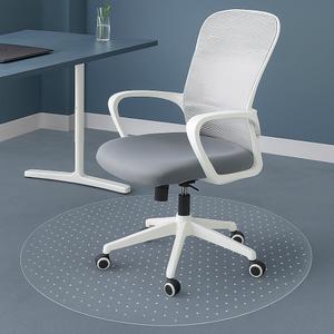 Thickened Office Chair Mat for Carpet, 39"39" Round Rolling Gaming Chair Mat with Anti-Slip Particles, Clear Heavy Duty Floor Protector for Office&Home, 100x100cm