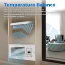 Room to Room Air Transfer Fan, Through-Wall Exhaust Vent Fan, Intelligent Air Exchange System, Hardwired, 5-Speed, Temperature Sensor, 90 CFM, RTR75