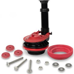 Korky Adjustable Large 3-Inch Toilet Flush Valve and Tank to Bowl Gasket Kit - Fits TOTO, Mansfield, American Standard, and Other Brands - Height Easily Adjusts for Easy Install - Made in USA - 5030