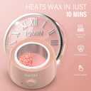 KeShi Waxing Kit, Painless Hair Removal Wax Warmer with 6 Bags Hard WaxBeans for Full Body, Legs, Face, Eyebrows & Bikini Ideal for Both Women & Men(Blush)