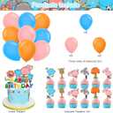 Amazing Cartoon World of Gumball Birthday Party Supplies Pack Includes Backdrop Cake Toppers Balloons for Cartoon Gumball party supplies