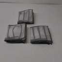 TOOVREN T-Shirt Organizer, Drawer Dividers for Clothes, Mesh Clothes Storage for Leggings, T-Shirts, Kids Jeans, Underwear (3Pack) (3PCS(Thin Jeans Grids,Gray))