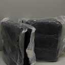 Basic Beyond Chair Cushions for Dining Chairs 4 Pack, Chair Cushion with Ties and Non Slip Backing, 15.5 x 15.5 inches Tufted Chair Pads for Dining Chairs(Black)