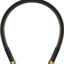 Atlantic Heavy Duty Garden Hose 3 ft x 5/8 Inch Black Color, Short Connection Leader Hose with Solid Brass Connectors (3 Feet)