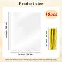 5 x Liwidon Large Cellophane Bags, 10 PCS 30 x 40 Inch Clear Gift Bags Cellophane Wrap for Gift Baskets Cello Bag Clear Basket Bag Plastic Gifts Bag for Easter Wedding Birthday Holiday Party Supplies
