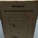 Dog Poop Trash Can Outsides, 18L/4.76 Gal Portable Waste Bin with Lid and Removable Inner Odor Control for Indoor Outdoor Dog Waste Station for Bathroom &Kitchen -45 Waste Bags (Black-01)